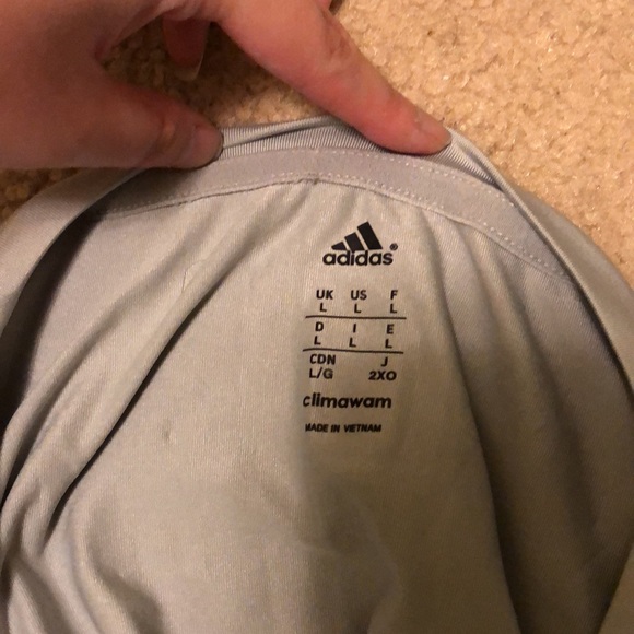 Adidas Grey Workout Shirt - Picture 5 of 5